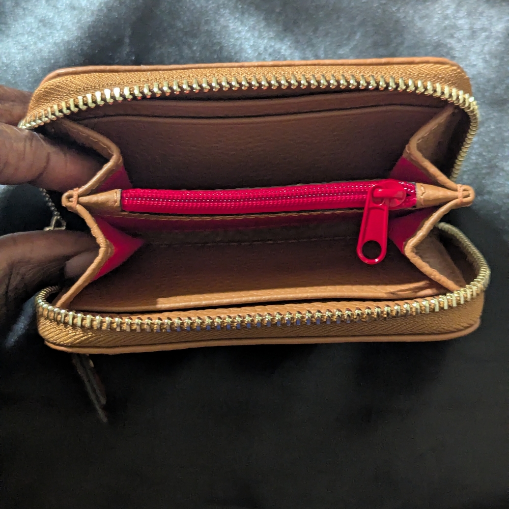 Dooney & Bourke Brown Leather Wallet - Picture 3 of 4